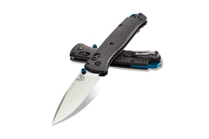 BENCHMADE 535-3 BUGOUT CPM-S90V STEEL CF HANDLE EDC FOLDING KNIFE.