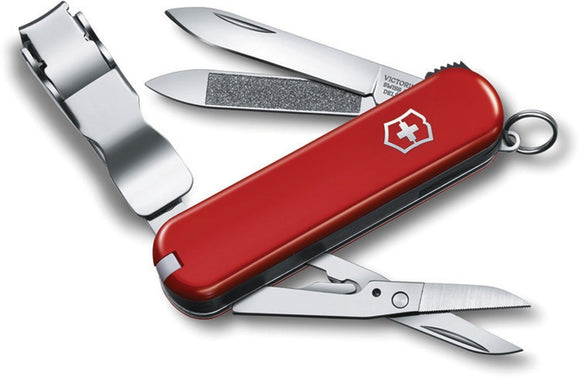 SWISS ARMY VICTORINOX 0.6463-X5 NAIL CLIP 580 RED MULTI FUNCTION POCKET KNIFE.