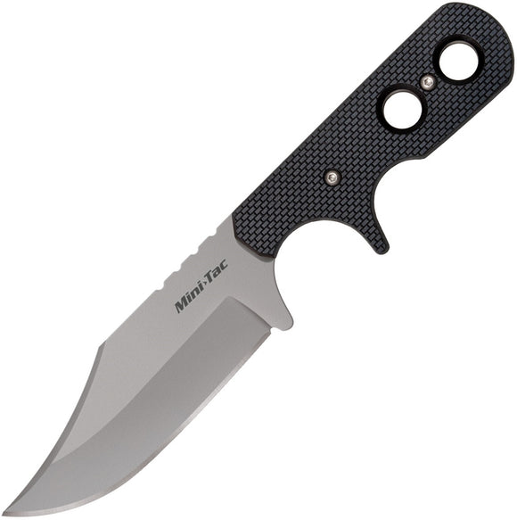 COLD STEEL 49HCF MINI TAC BOWIE NECK CARRY FIXED BLADE KNIFE WITH SHEATH