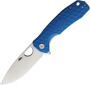 HONEY BADGER KNIVES HB1020 LARGE LINERLOCK D2 STEEL BLUE FOLDING KNIFE