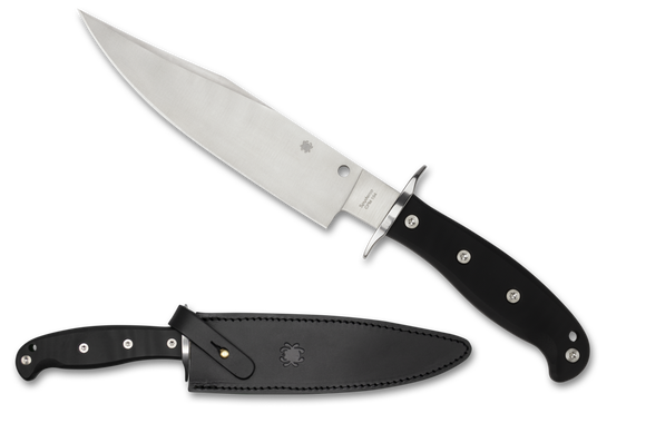 SPYDERCO FB44GP RESPECT SAL GLESSER CPM-154 STEEL FIXED BLADE KNIFE W/SHEATH
