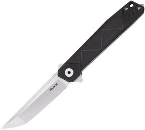 RUIKE RKEP127B P127-B 14C28N STEEL BLACK G10 HANDLE FOLDING KNIFE.