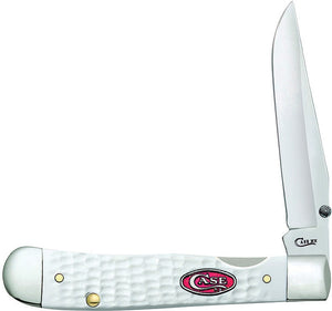 CASE CA60191 KICKSTART TRAPPERLOCK WHITE POCKET FOLDING KNIFE.