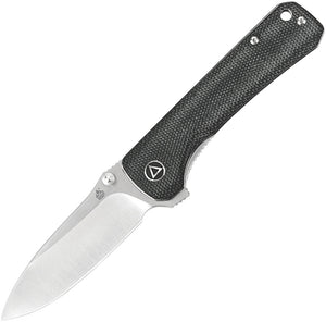 QSP KNIVES QS131J HAWK LINELOCK 14C28 STEEL BLACK MICARTA HANDLE FOLDING KNIFE.