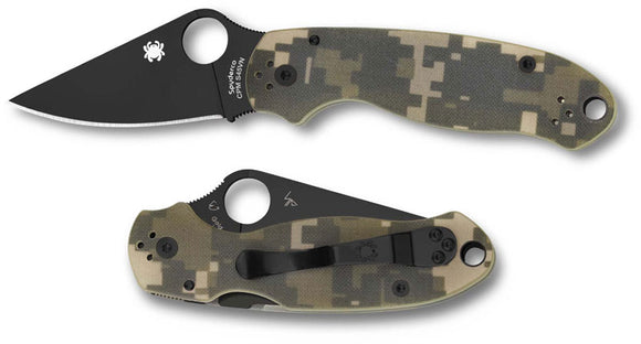Spyderco C223gpcmobk Para 3 Paramilitary 3 Cpm-s45v Plain Edge Folding Knife.