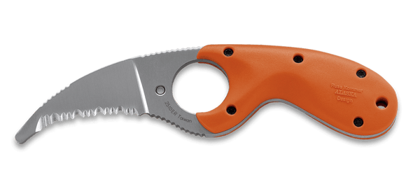 CRKT 2510ER BEAR CLAW ER RESCUE RUSS KOMMER NECK FIXED BLADE KNIFE WITH SHEATH.