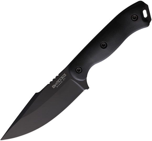 KABAR BECKER BK18BK HARPOON 1095 CROVAN BLACK FIXED BLADE KNIFE WITH SHEATH