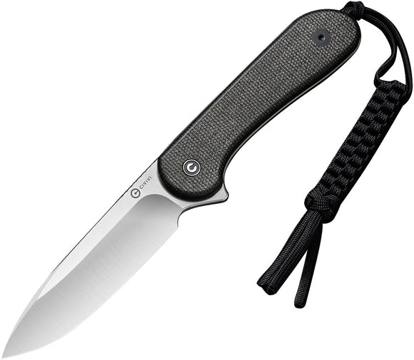 CIVIVI KNIVES CIVC2105B ELEMENTUM D2 STEEL MICARTA FIXED BLADE KNIFE W/SHEATH.