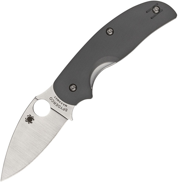 SPYDERCO C123GPGY SAGE 1 COOL GRAY G10 MAXAMET STEEL LINERLOCK FOLDING KNIFE.