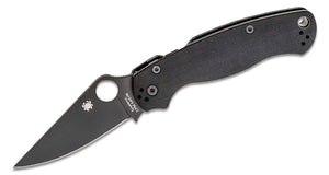 Spyderco C81gpbk2 Paramilitary 2 G10 Handle S45VN Black Plain Edge Folding Knife