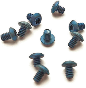 FLYTANIUM FLY592B BLUE BODY SCREWS FOR BENCHMADE BUGOUT KNIFE.