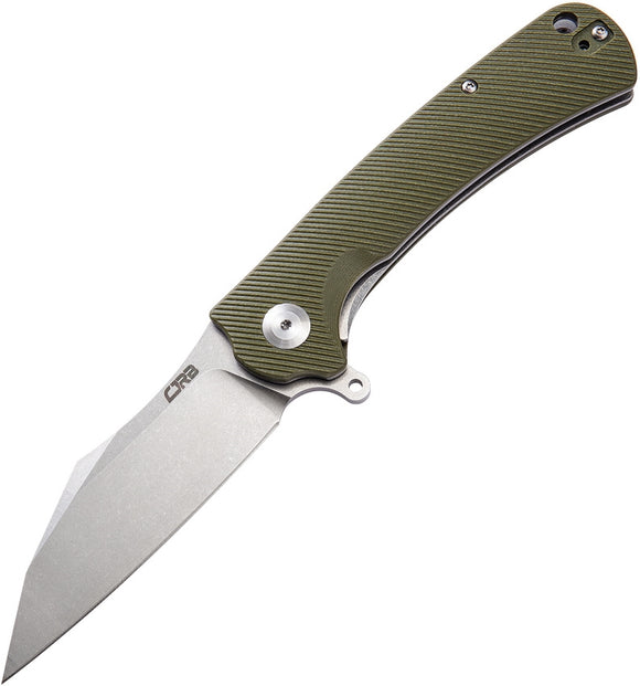 CJRB KNIVES J1901GNC TALLA LINERLOCK GREEN G10 HANDLE D2 STEEL FOLDING KNIFE.