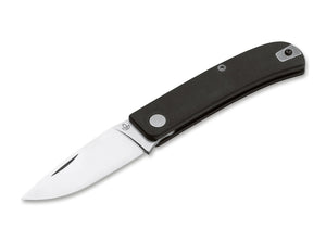 MANLY KNIVES 01ML037 WASP BLACK CPM-S90V STEEL SLIP JOINT FOLDING KNIFE.