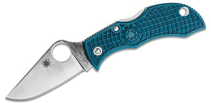 SPYDERCO MFPK390 MANBUG BLUE FRN K390 STEEL FOLDING KNIFE
