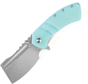 KANSEPT KNIVES KT1030A7 XL KORVID LINERLOCK 154CM BLUE G10 FOLDING KNIFE.
