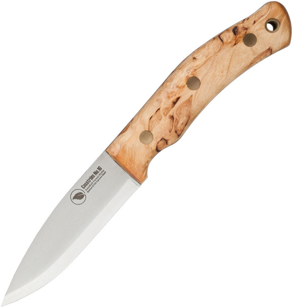 Casstrom CI13104 No 10 Forest Knife Curly Birch fixed blade knife with sheath