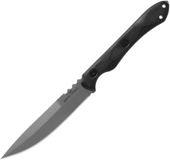 TOPS TPRDSK01 RAPID STRIKE 154CM STEEL G10 HANDLE FIXED BLADE KNIFE W/SHEATH