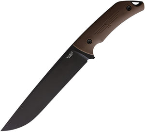 KABAR 7511 JAROSZ CAMP TUROK 1095 CRO-VAN STEEL FIXED BLADE KNIFE WITH SHEATH.