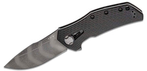 ZERO TOLERANCE 0308BLKTS CPM-20CV TI/G10 HANDLE TIGERSTRIPE LARGE FOLDING KNIFE.