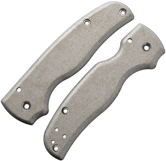 FLYTANIUM FLY733 TI HANDLE SCALES FOR SPYDERCO SHAMAN KNIFE.