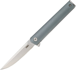 CRKT 7095 CEO COMPACT BLUE RICHARD ROGERS 1.4116 STEEL FOLDING KNIFE.