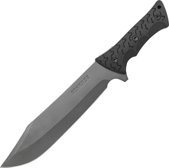 SCHRADE SCHF45 FULL TANG LARGE FIXED BLADE KNIFE WITH SHEATH.
