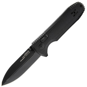 SOG SOG12610157 PENTAGON MK3 BLACKOUT CTS-XHP STEEL G10 HANDLE FOLDING KNIFE.