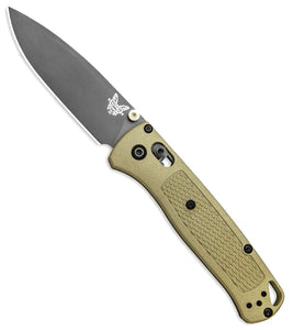 BENCHMADE 535GRY-1 BUGOUT GRAY COATED CPM-S30V STEEL AXIS LOCK FOLDING KNIFE.