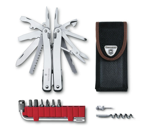 SWISS ARMY 3.0235.N SWISSTOOL SPIRIT X PLUS POINTED MULTITOOL WITH NYLON POUCH.