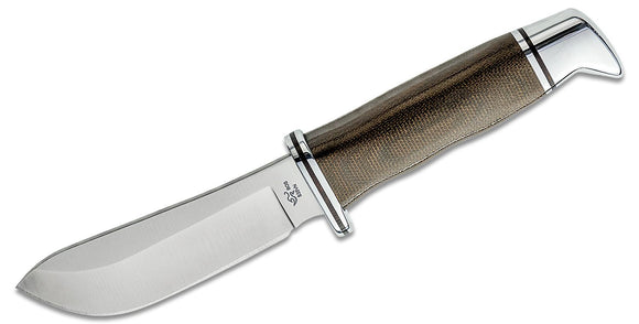 BUCK 103GRS1 SKINNER PRO MICARTA HANDLE S35VN FIXED BLADE KNIFE W/SHEATH.