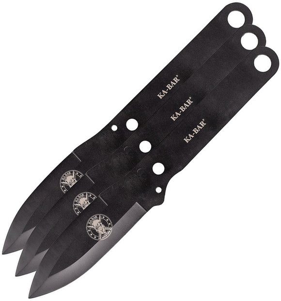 KABAR 1121  KNIFE SET OF 3 3CR13 STEEL FIXED BLADE KNIFE WITH SHEATH