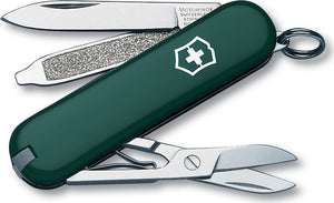 SWISS ARMY VICTORINOX 0.6223.4-033-X1 CLASSIC SD HUNTER GREEN MULTI FUNCTION POCKET KNIFE.