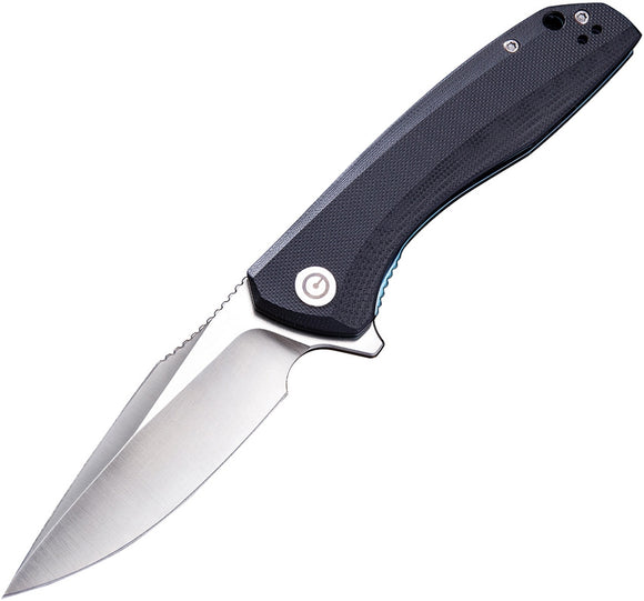 CIVIVI KNIVES CIVC801C BAKLASH LINERLOCK BLACK G10 9CR18MOV STEEL FOLDING KNIFE.