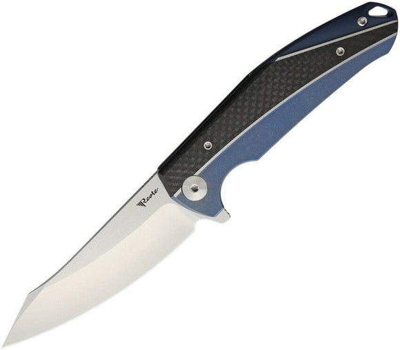 REATE KNIVES REAK1BLSW K1 BLUE FRAMELOCK RWL-34 STEEL TI FOLDING KNIFE.