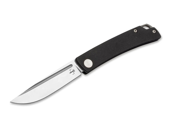 BOKER 01BO178 CELOS BLACK G10 HANDLE 440C SLIPJOINT FOLDING KNIFE.