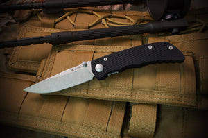 SPARTAN BLADES SFBL7BK TALOS BLACK G10 CTS-XHP HARSEY FOLDING KNIFE.