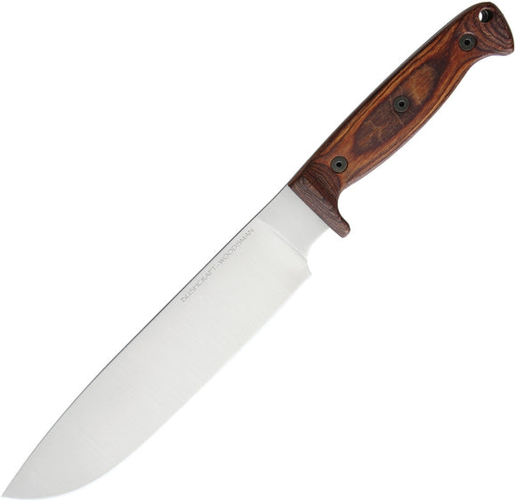 ONTARIO 8697 BUSHCRAFT WOODSMAN FIXED BLADE KNIFE WITH NYLON SHEATH