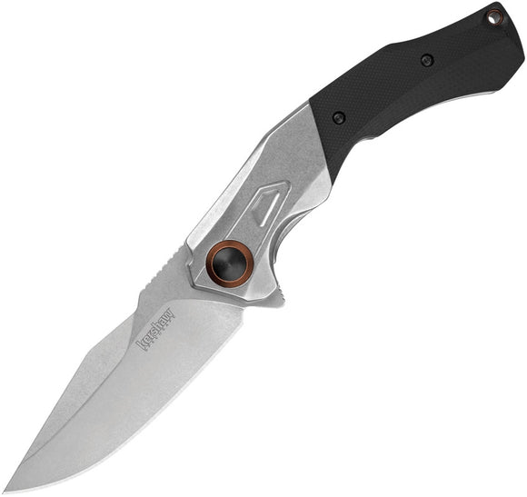 KERSHAW 2075 PAYOUT FRAMELOCK D2 STEEL G10 HANDLE ASSISTED FOLDING KNIFE.
