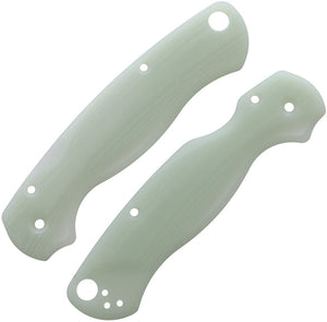 FLYTANIUM FLY816 LOTUS JADE G10 SCALES FOR SPYDERCO PM2
