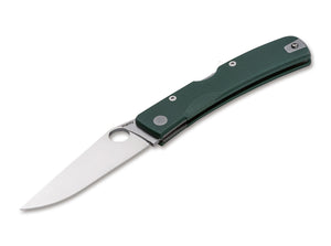 MANLY KNIVES 01ML048 PEAK MILITARY GREEN S90V BACK LOCK FOLDING KNIFE.