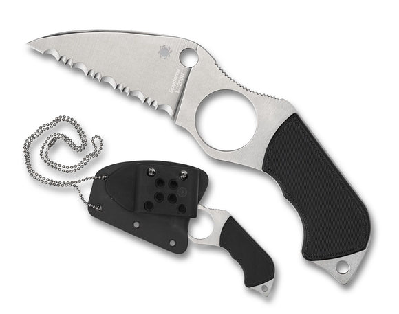 SPYDERCO FB14S6 SWICK 6 SMALL LC200N STEEL FIXED BLADE KNIFE WITH SHEATH