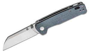 QSP KNIVES QS130B PENGUIN BLUE JEAN LINERLOCK D2 STEEL MICARTA HANDLE FOLDING KNIFE