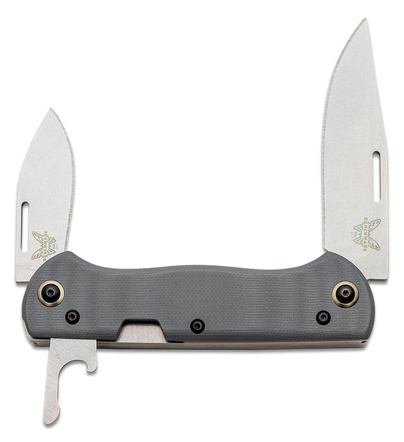 BENCHMADE KNIVES 317 WEEKENDER SLIPJOINT CPM-S30V G10 FOLDING KNIFE.