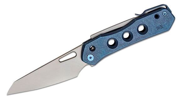 WE KNIVES WE210313 VISION R SUPER LOCK CPM-20CV SNECX TAN BLUE TI FOLDING KNIFE.