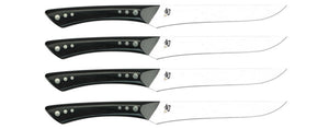 SHUN DMS0430 SHIMA 4 PIECE STEAK SET.GRACEFUL DESIGN, RAZOR-SHARP EDGE