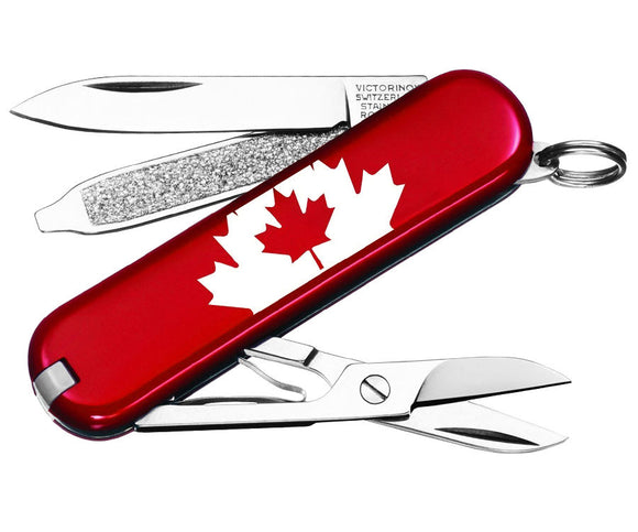SWISS ARMY VICTORINOX 53594 0.6223-X118 CLASSIC RED FLAG MULTI FUNCTION KNIFE