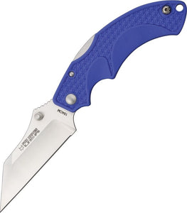 FOX FOXDRGWCBL DRAGO BLUE 154CM STEEL MIKE VELLEKAMP PLAIN EDGE FOLDING KNIFE.