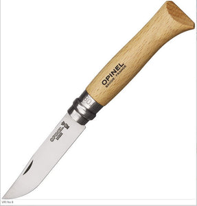 OPINEL OP23080 VRI NUMBER 8 4 3/8 INCH CLOSED STAINLESS FRENCH FOLDING KNIFE.