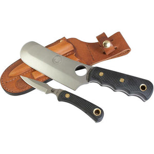 KNIVES OF ALASKA 00003FG BROWN BEAR/CUB COMBO SUREGRIP KNIFE WITH LEATHER SHEAT