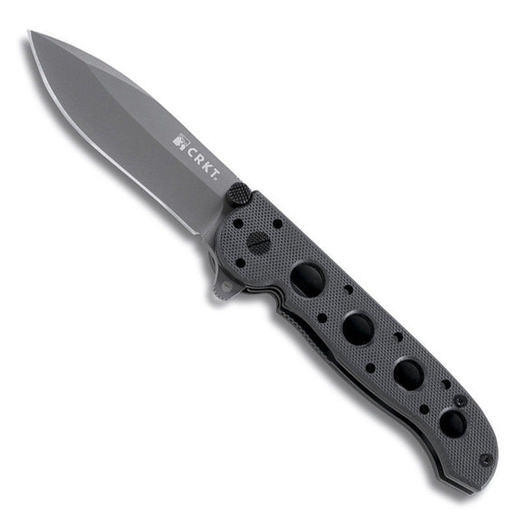 CRKT M21-02G BLACK G10 HANDLE PLAIN EDGE FOLDING KNIFE